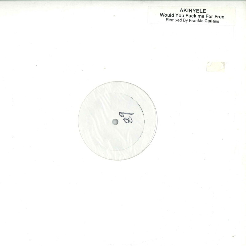 【中古】12インチ Akinyele Fuck Me For Free (Frankie Cutlass New Mix) CC001 Not On Label