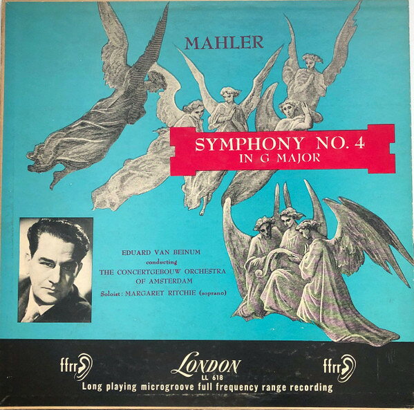 【中古】LP Gustav Mahler, Margaret Ritchi Symphony No. 4 In G Major LL618 LONDON RECORDS /00260