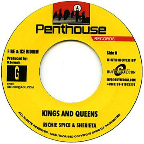 7” Richie Spice, Sherieta / To Is Kings And Queens / Live Your Life PHEU006 Penthouse/Buyreggae /00048