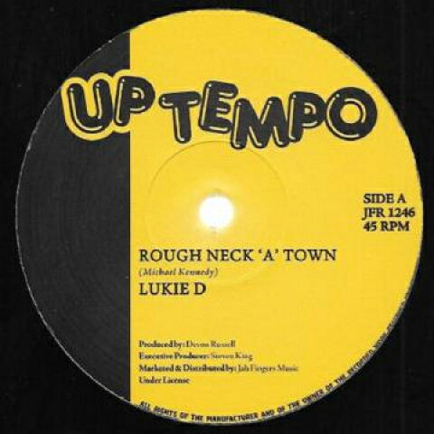 【新品】12” Lukie D Rough Neck A Town / Love Will Find A Way JFR1246 Up Tempo/Jah Fingers /00230