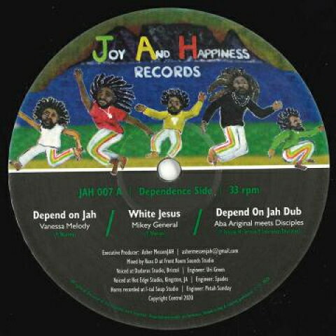12” Vanessa Melody Depend On Jah EP JAH007 Joy And Happiness /00230