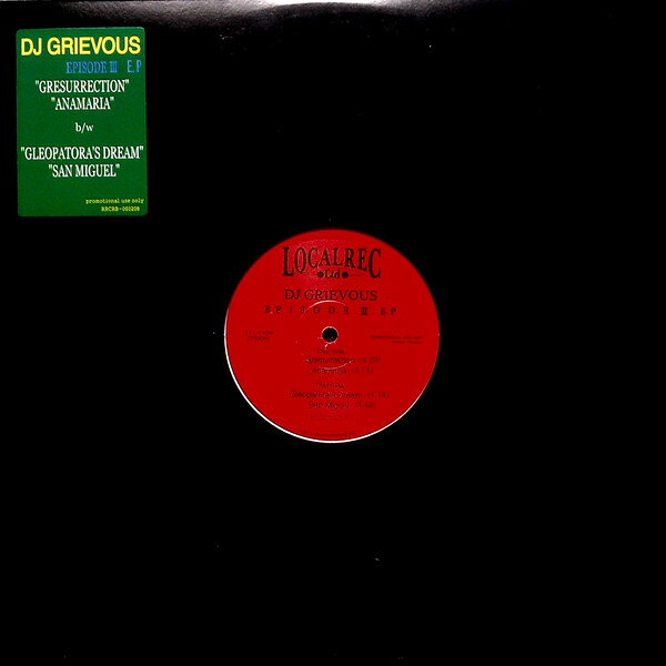 12” DJ Grievous Episode III Ep RRCRB060208 Local Rec プロモ /00250