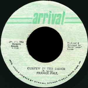Artist Name: R - 【中古】7” Frankie Paul Curfew In The Dance A054 Arrival /00080