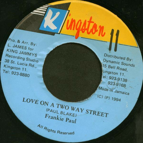 7” Frankie Paul Love On A Two Way Street NONE Kingston 11 /00080