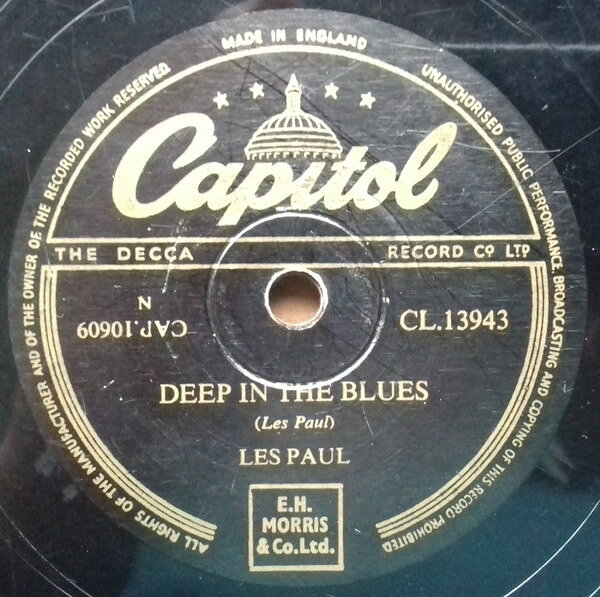Artist Name: Z - 【中古】78RPM/SP Les Paul Deep In The Blues / Vaya Con Dios CL13943 CAPITOL /00500