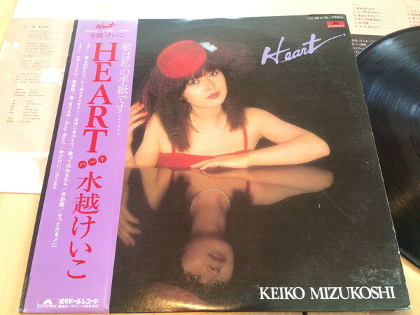 LP 水越けいこ Heart MR3190 POLYDOR /00280