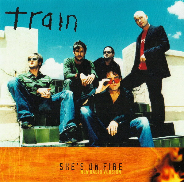 CD Train Shes On Fire (New Radio Version) CSK56796 Columbia プロモ /00110