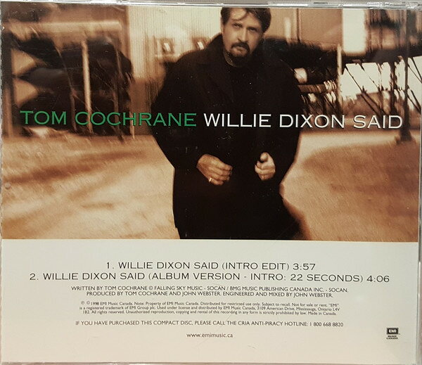 【中古】CD Tom Cochrane Willie Dixon Said DPRO1811 EMI Music Canada プロモ /0...