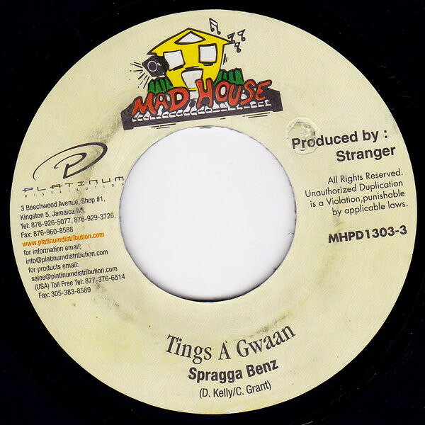 7” Spragga Benz Tings A Gwaan MHPD13033 Mad House /00080