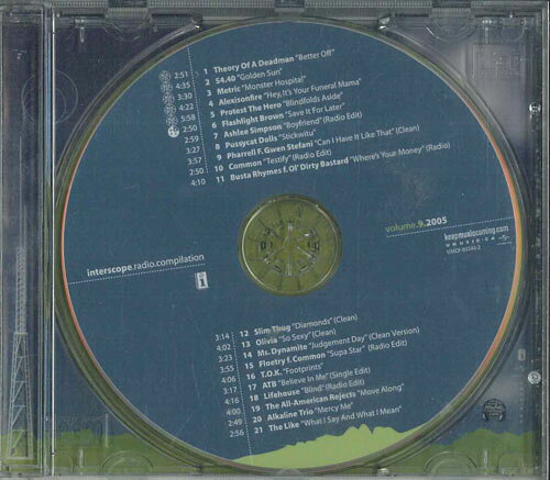 CD Various Interscope Radio Compilation Volume 9 2005 UMCF055432 INTERSCOPE プロモ /00110