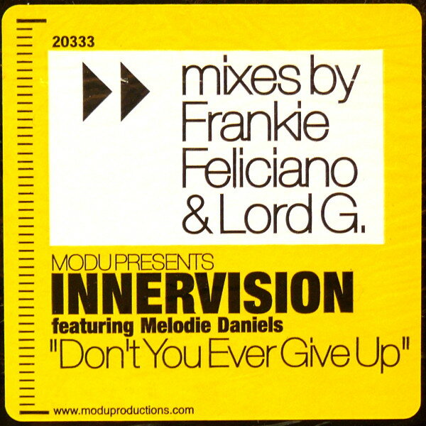 12” Modu, Innervision, Melonie Dan Dont You Ever Give Up NERI20333 Ricanstruction Recor /00250