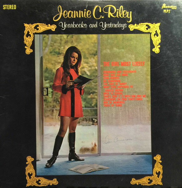 LP Jeannie C. Riley Yearbooks And Yesterdays PLP2 Plantation Records 未開封 /00260