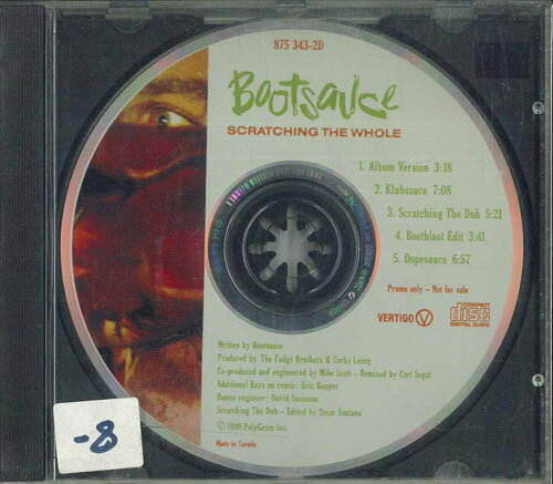 CD Bootsauce Scratching The Whole 8753432D WARNER MUSIC CANADA プロモ /00110