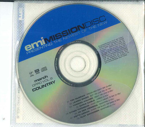 CD Various Emi Mission Disc March Dpro Vol. 8 Country DPROVOL8 EMI MUSIC CANADA プロモ /00110