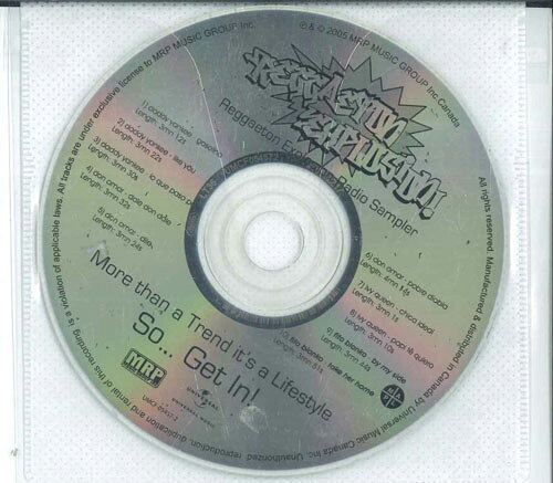CD Various Reggaeton Explosion Radio Sampler UMCF054572 MRP MUSIC GROUP INC. プロモ /00110