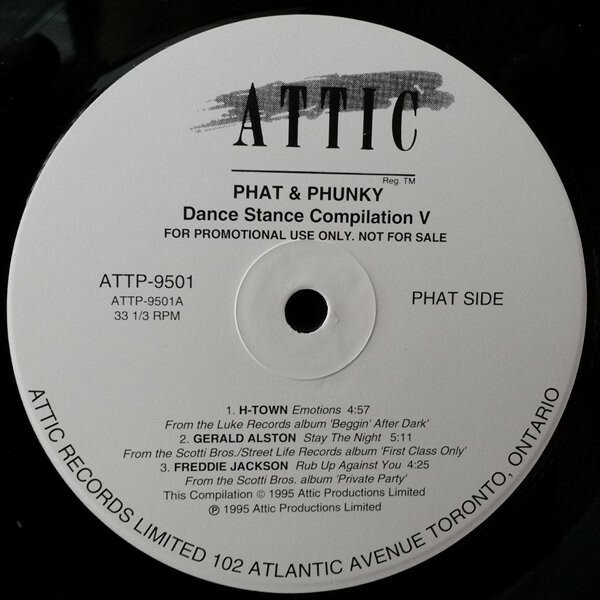 12” Various Phat &amp; Phunky Dance Stance Compilation V ATTP9501 ATTIC /00250