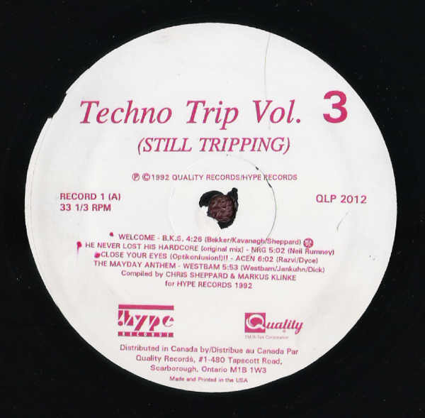 2discs LP Various Techno Trip Vol. 3 (Still Tripping) QLP2012 Quality Music /00520