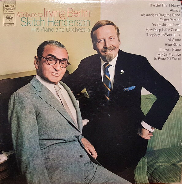 Artist Name: W - 【中古】LP Skitch Henderson & His Orchest A Tribute To Irving Berlin CS9683 Columbia /00260