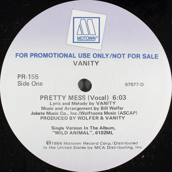 12” Vanity Pretty Mess PR155PROMO Motown プロモ /00250