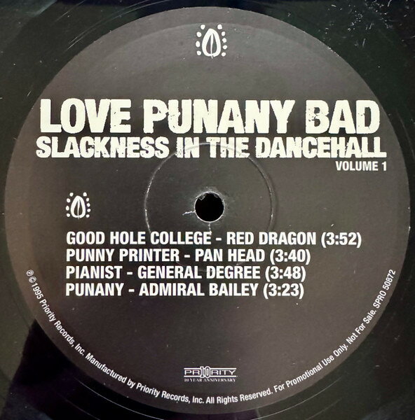 LP Various Love Punany Bad - Slackness In The Dancehall - Volu SPRO50872 Priority Records /00260