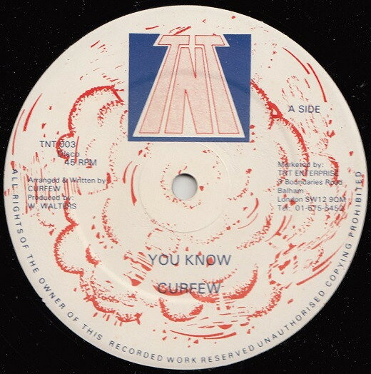 Artist Name: W - 【中古】12” Curfew You Know / Jah Love TNT003 /00250