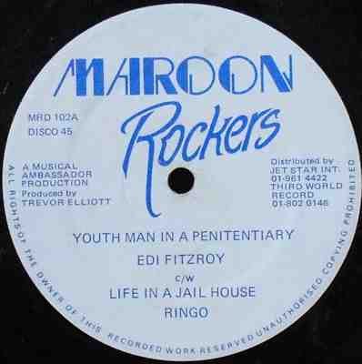 12” Edi Fitzroy / Ringo outh Man In A Penitentiary c/w Life In A Jailhouse MRD102 /00250