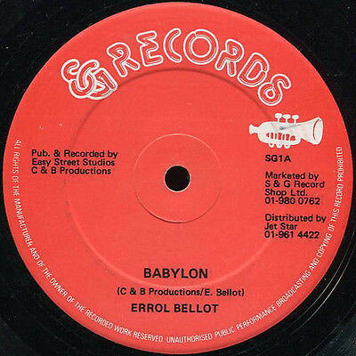 12” Errol Bellot / Corner Shot Babylon / Babylon (Version) SG1 S &amp; G Records /00250