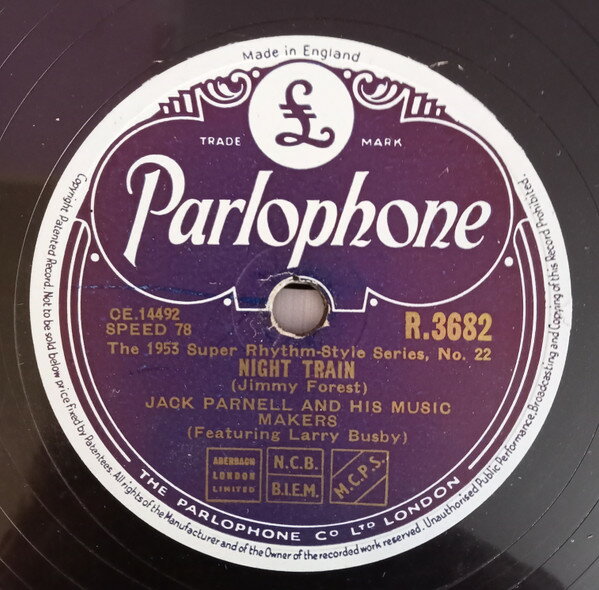 【中古】78RPM/SP Jack Parnell &amp; His Music Maker Night Train / The Hawk Talks R3682 PARLOPHONE /00500