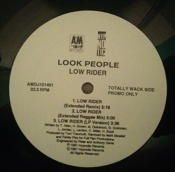【中古】12” Look People / The S.O.S. Band Low Rider / Sometimes I Wonder AMDJ101491 A&M Records プロモ /00250