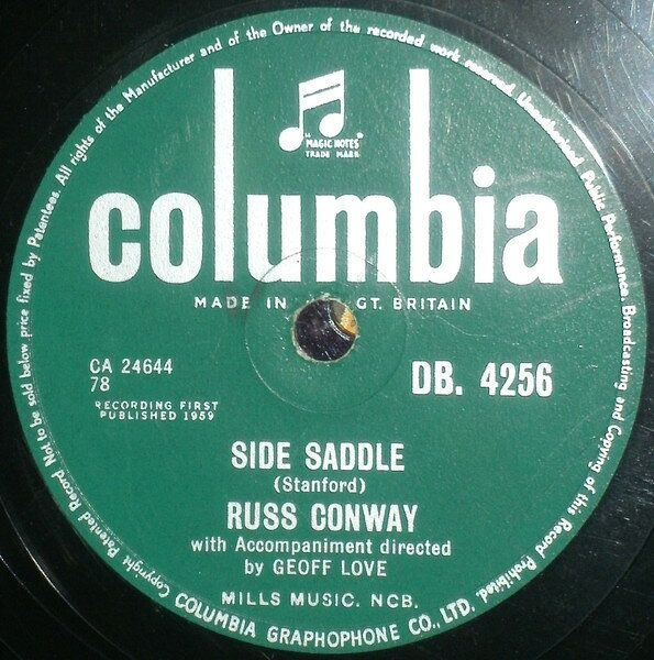 78RPM/SP Russ Conway Side Saddle / Pixilated Penguin DB4256 COLUMBIA /00500