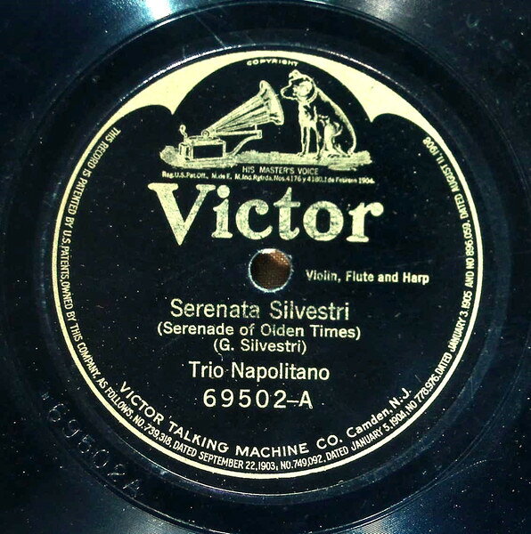 78RPM/SP Trio Napolitano Serenata Silvestri / Torna A Surriento 69502 VICTOR /00500