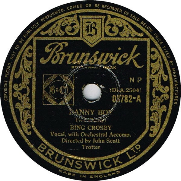 【中古】78RPM/SP Bing Crosby Danny Boy / When Irish Eyes Are Smiling 03782 BRUNSWICK /00500