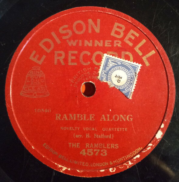 78RPM/SP Ramblers Ramble Along / Any Ice Today, Lady 4573 EDISON BELL WINNER /00500