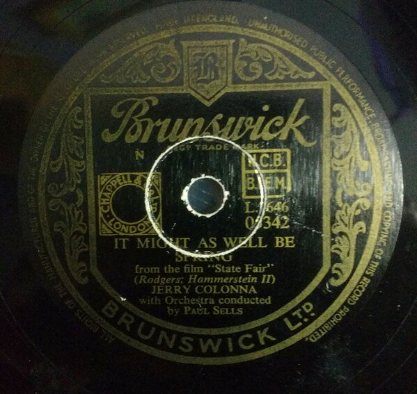 78RPM/SP Jerry Colonna It Might As Well Be Spring / Ja-da 05342 BRUNSWICK /00500