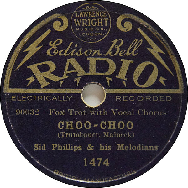 【中古】78RPM/SP Sid Phillips & His Melodians Choo-choo / That Lindy Hop 1474 EDISON BELL RADIO 8” /00500
