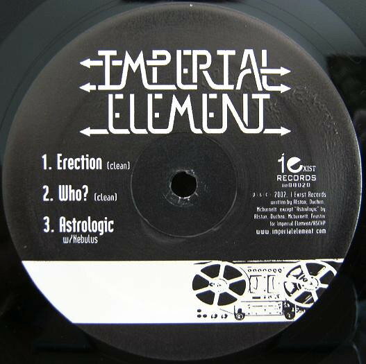 12” Imperial Element Erection / Who / Astrologic IE00020 I Exist Records /00250