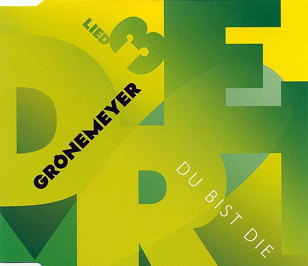CD Herbert Gronemeyer Lied 3 - Du Bist Die 0094639446520 EMI /00110