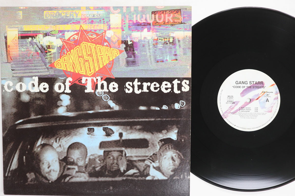 【中古】12” Gang Starr Code Of The Streets MR016Y58147 Chrysalis /00250