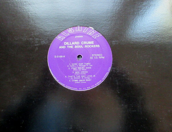 LP Dillard Crume &amp; The Soul Rocke Dillard Crume And The Soul Rockers S5168 Alshire /00260