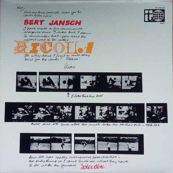 LP Bert Jansch Nicola YZ154LA Transatlantic Record /00260