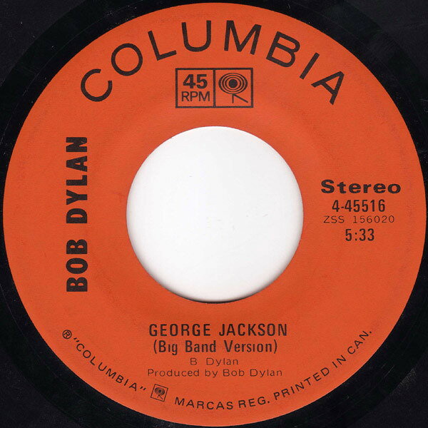 【中古】7” Bob Dylan George Jackson 445516 COLUMBIA /00080