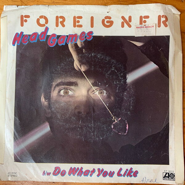 7” Foreigner Head Games / Do What You Like AT3633 Atlantic /00080
