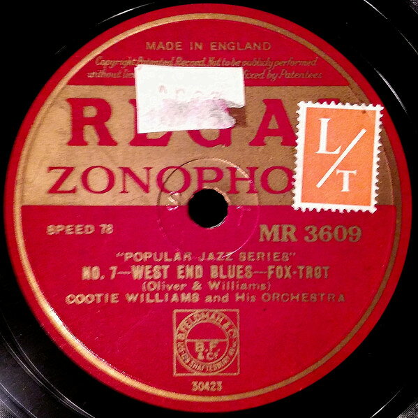 78RPM/SP Cootie Williams &amp; His Orchestr West End Blues / G-men MR3609 REGAL ZONOPHONE /00500