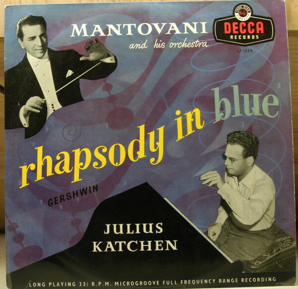 【中古】10” Julius Katchen , Mantovani &amp; H Rhapsody In Blue LF1226 Decca /00200