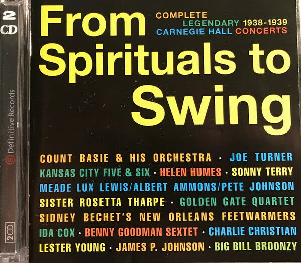 CD Various From Spirituals To Swing Complete Legendary Carnegi DRCD11182 Definitive 未開封 /00110