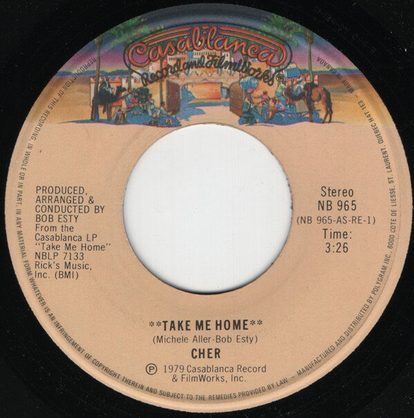 【中古】7” Cher Take Me Home NB965 Casablanca /00080