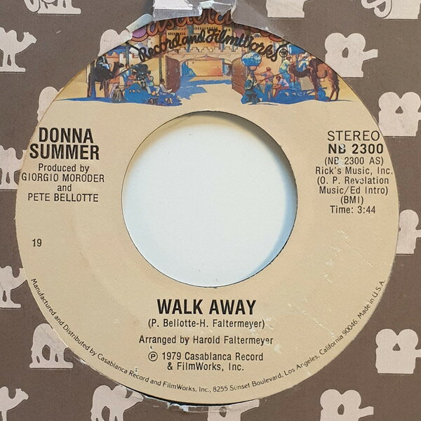 7” Donna Summer Walk Away NB2300 Casablanca /00080