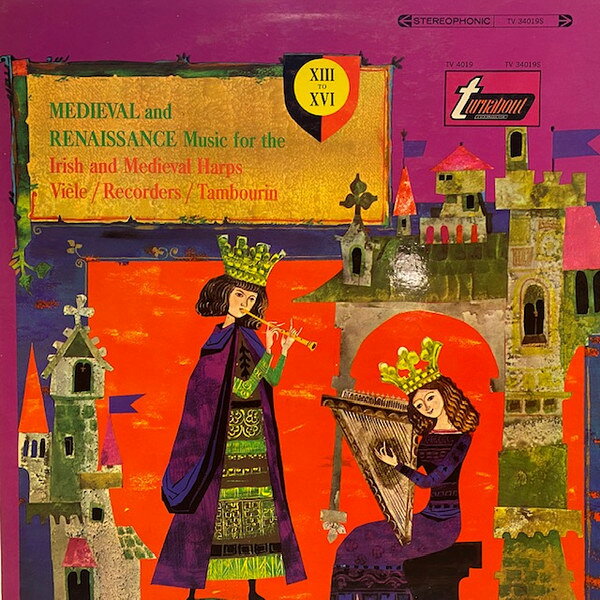 LP Elena Polonska , Guy Durand , Medieval And Renaissance Music For The Irish And Me TV34019S Turnabout /00260