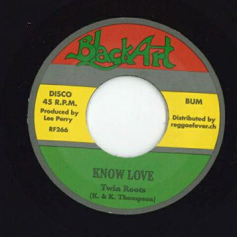 7” Twin Roots Know Love / Version RF266 Black Art/Reggae Fev /00048