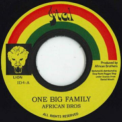 7” African Brothers One Big Family / Version ID4 Ital EU /00048